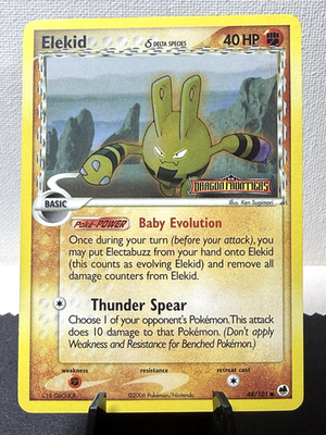 Pokemon TCG: EX Dragon Frontiers Elekid 48/101 Reverse Holo NM | eBay