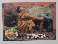 1993 The Flintstones Trading Card #80 Wrong-Way Flintstone! Comic Topps NM