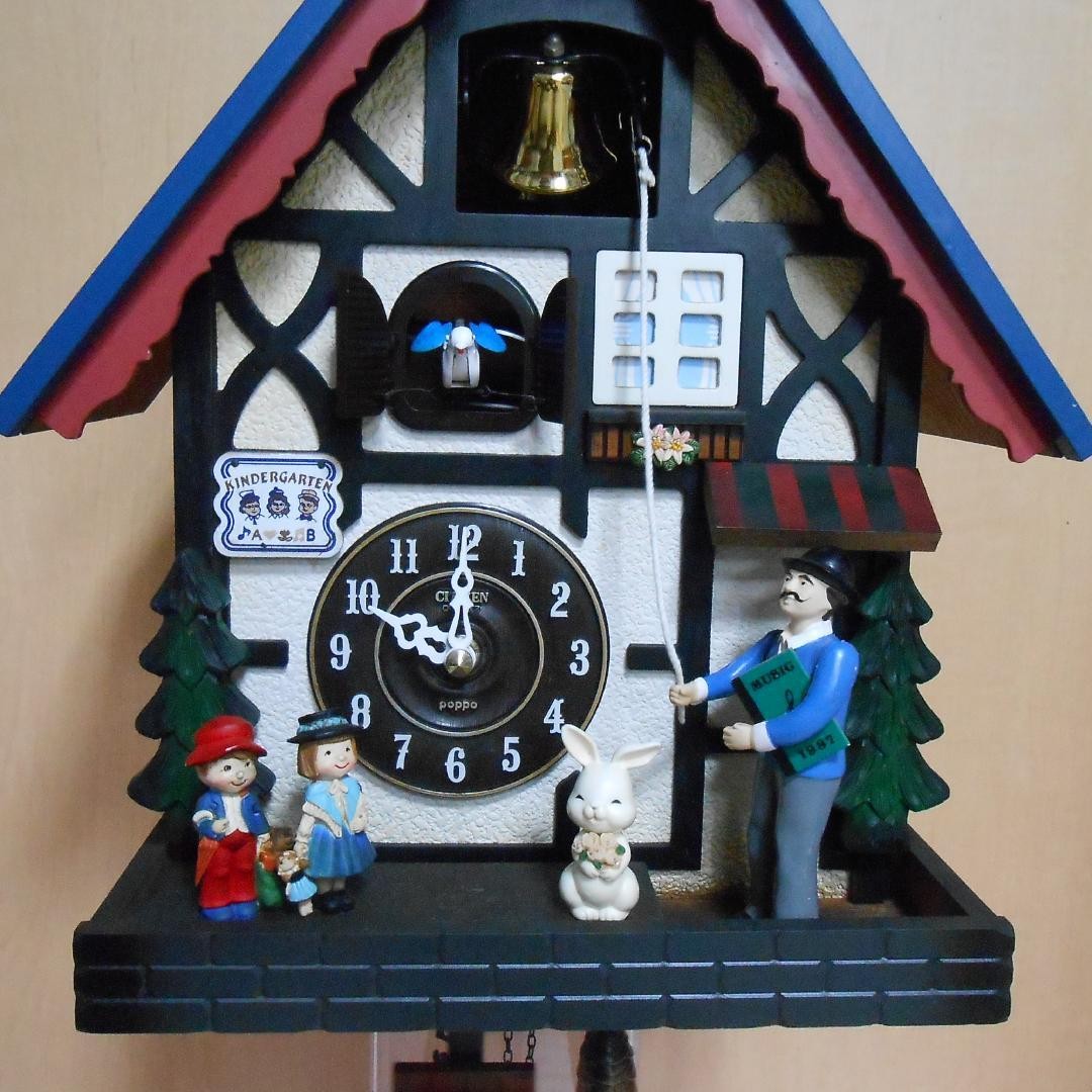 Vintage CITIZEN POPPO Cuckoo Wall Clock — Retro Japanese Clock:JPN