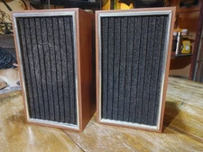 Vintage Pair Of Heathkit Speakers Model AS-106 Wood Series 01511 Tested