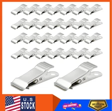 30 Pcs Metal Alligator Clips, 1.58 Inch x 0.5 Inch Metal Mini Clamps, Mini Spri