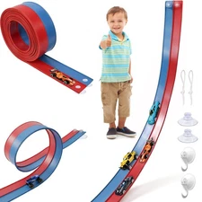 CuteGrin Flexible Race Track for Kids - 15 Ft Starter Set
