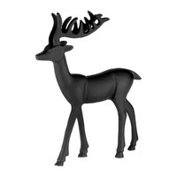 Deko Rentier Weihnachtsdeko Wohnzimmer Tischdeko Schwarz Hirsch Reh H34Cm