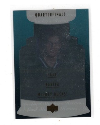 1996/97 Upper Deck Lord Stanley's Heroes Quarterfinals #LS12 Paul Kariya /5000