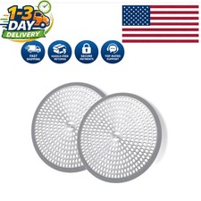 2-Pack Stainless Steel  Silicone Shower Hair Catcher Drain Protectors