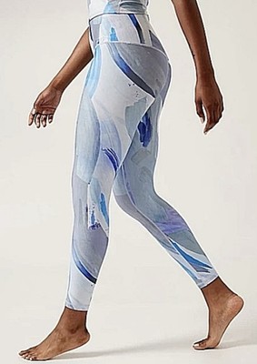 Athleta Women's Elation 7/8 Tight NWT size Small color Vibrance Snowfall Blue
