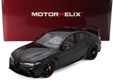 Motorhelix 1/18 Alfa Romeo Giulia GTAm 2021 Carbon Fiber Black M89013