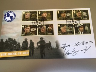 GB STAMPS LD EDN BENHAM FORCES COVER SIGNED DADS ARMY FRANK WINDSOR IAN LAVENDER