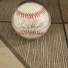 Enos Slaughter Signed Baseball, St. Louis Cardinals, Clear Display Case