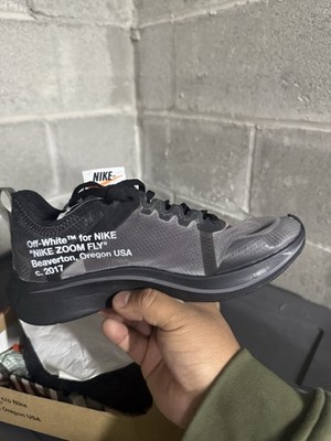 Nike Zoom Fly Off-White Black Silver 2017 Men's Sneaker AJ4588-001