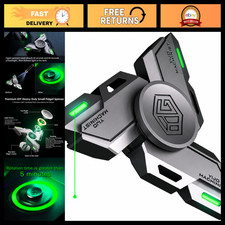 Glow-in-the-Dark Metal Fidget Spinner for Adults - Stress Relief Toy, Anxiety Re