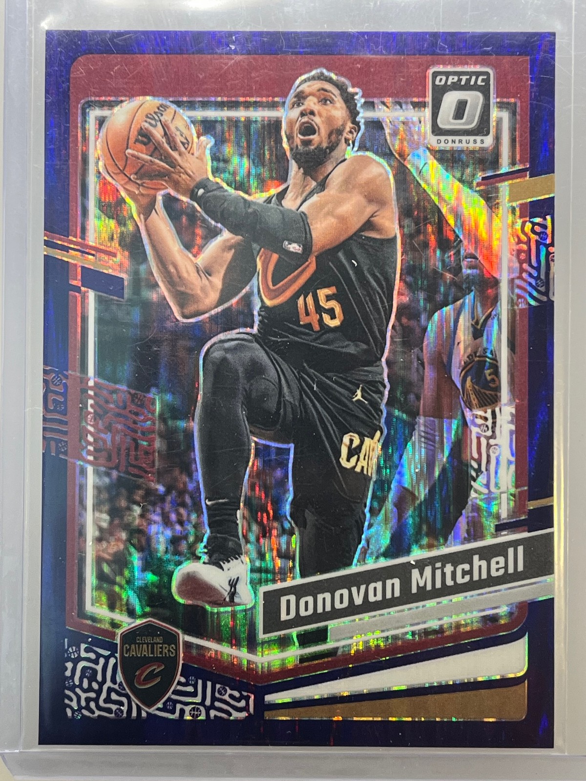 2023-24 Donruss Optic #26 Donovan Mitchell Purple Shock