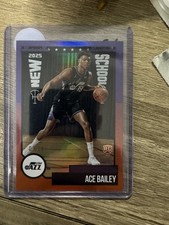 2025-26 TOPPS Ace Bailey RC, New School NS-5 Orange Foil #/25 JAZZ
