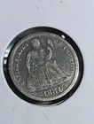 1884 Philadelphia Mint Silver Seated Liberty Dime Item F27B8