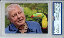 DAVID ATTENBOROUGH SIGNED AUTOGRAPH THE LIFE OF BIRDS PHOTO PICTURE PSA DNA COA