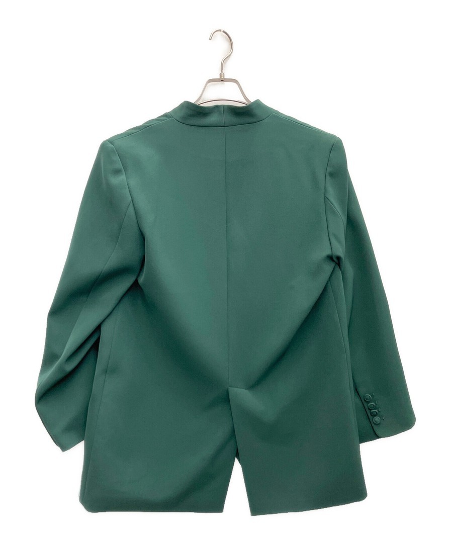 Ameri Essential Curve Collar Jacket Green Polyest… - image 7