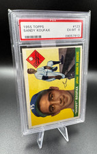 1955 Topps Sandy Koufax 123 Dodgers PSA 6 Rookie, Perfect Game