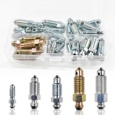 36PCS Brake Bleeder Screw Assortment Kit, SAE Metric Cylinder Bleeder Valve Sc