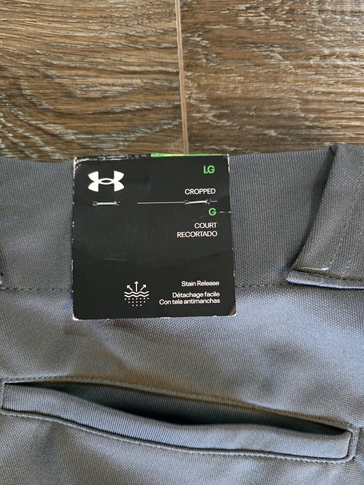 Under Armour Women's Dark Gray Softball Pants Sz L Large Cropped Knee 3/4 NWT thumbnail 3