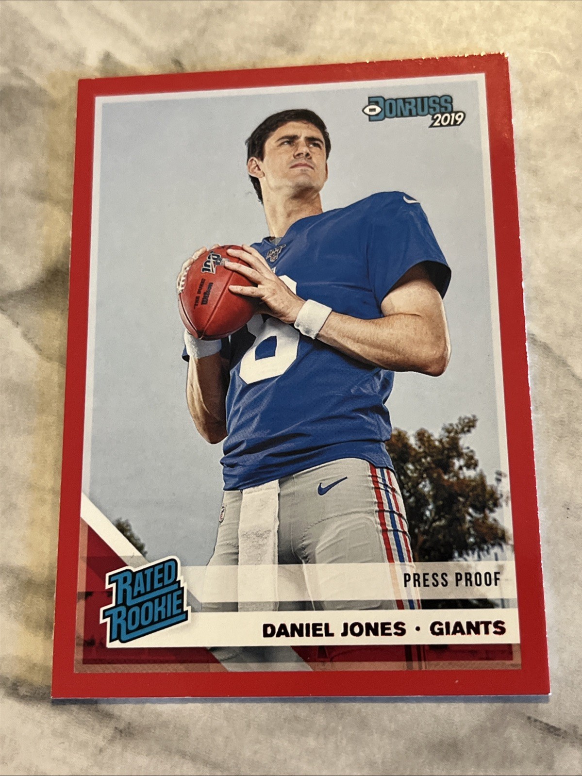 2019 Panini Donruss - Rated Rookie Daniel Jones #304 Press Proof Red (RC)