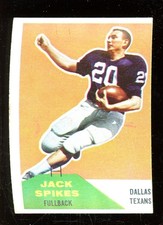 Jack Spikes 1960 Fleer Football Card #39