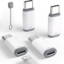 4 Pack Lightning to USB C Adapter iPhone 15 16 17 Pro Max Samsung Converter