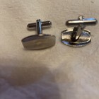 Vintage Silver Tone Squared Oval Mid Century 1960s Men's Dress Cuff Links — photo 6