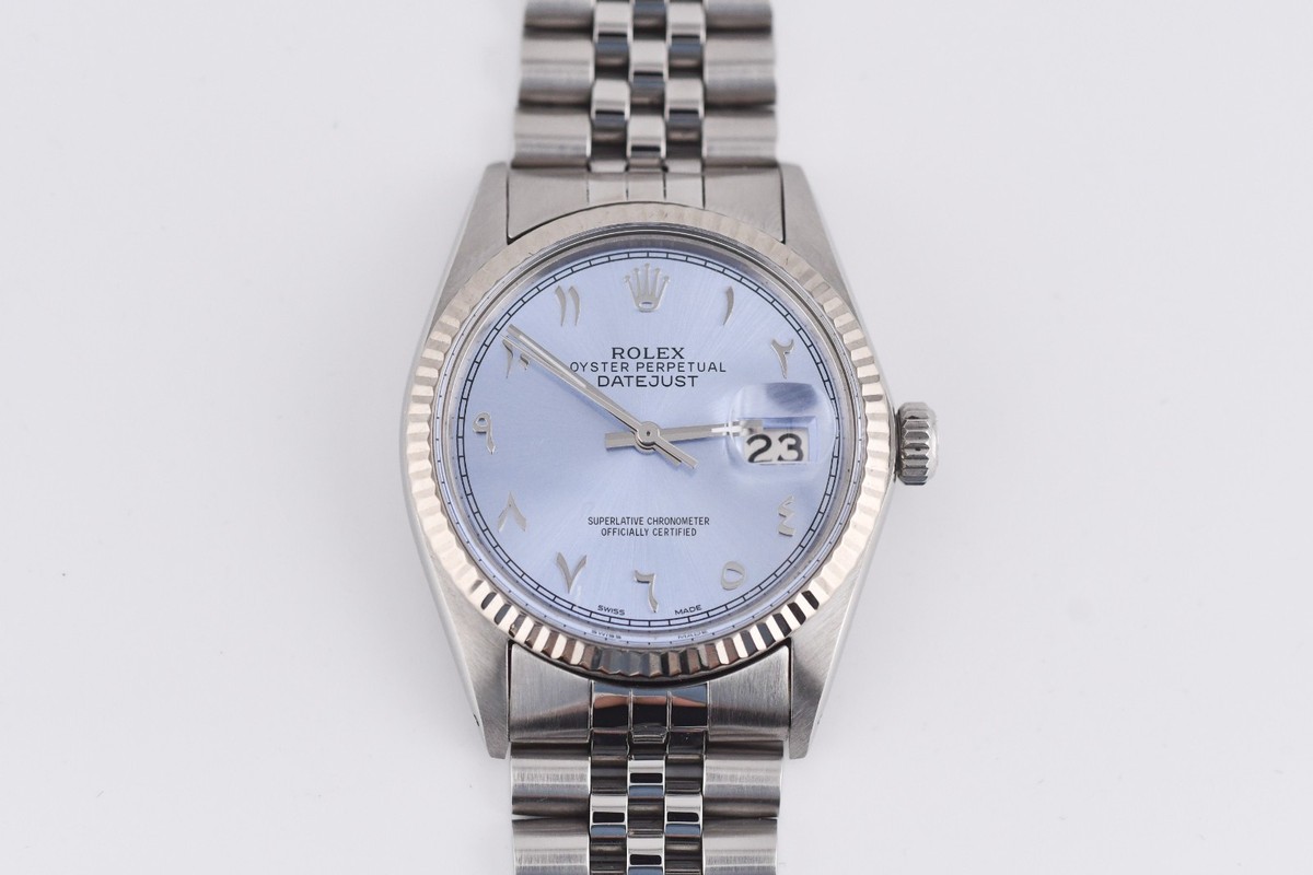 Rolex Datejust Ref.16014 Stainless Steel & White Gold 36mm Ice