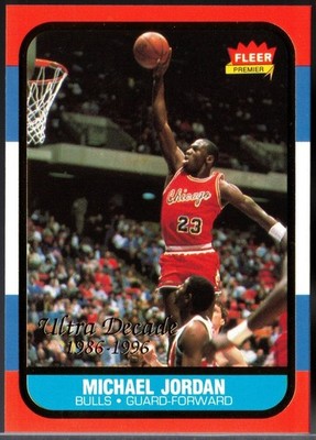 1996-97 Fleer Ultra Decade of Excellence #U-4 Michael Jordan Basketball Card