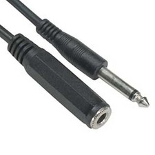 SF Cable 1/4" Mono Male to Female Extension Cable, 25 feet