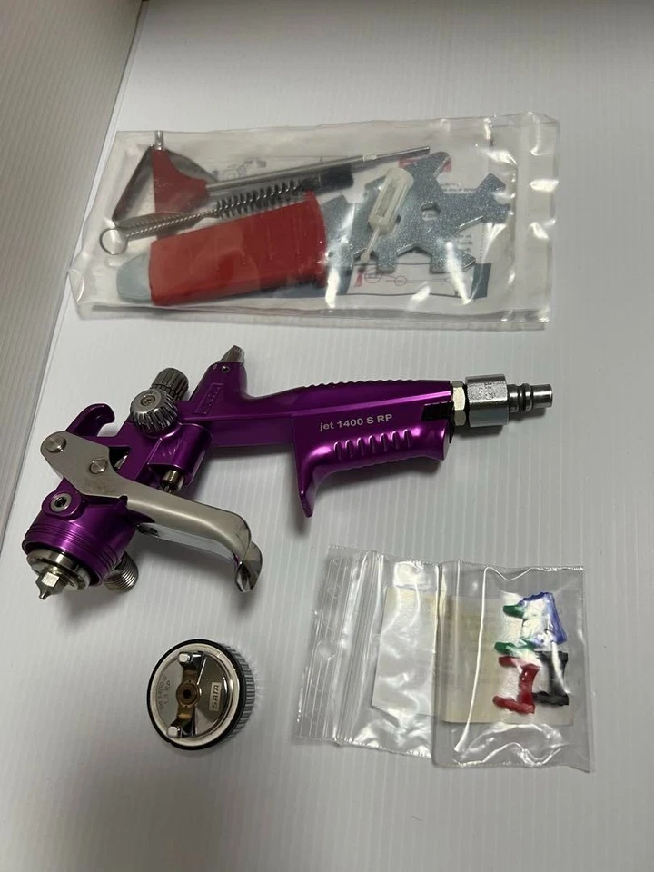 SATA Spray Gun SATAJet 1400 S RP 1.3mm Nozzle Spray Gun Purple Made in Japan new - Image 3 of 3