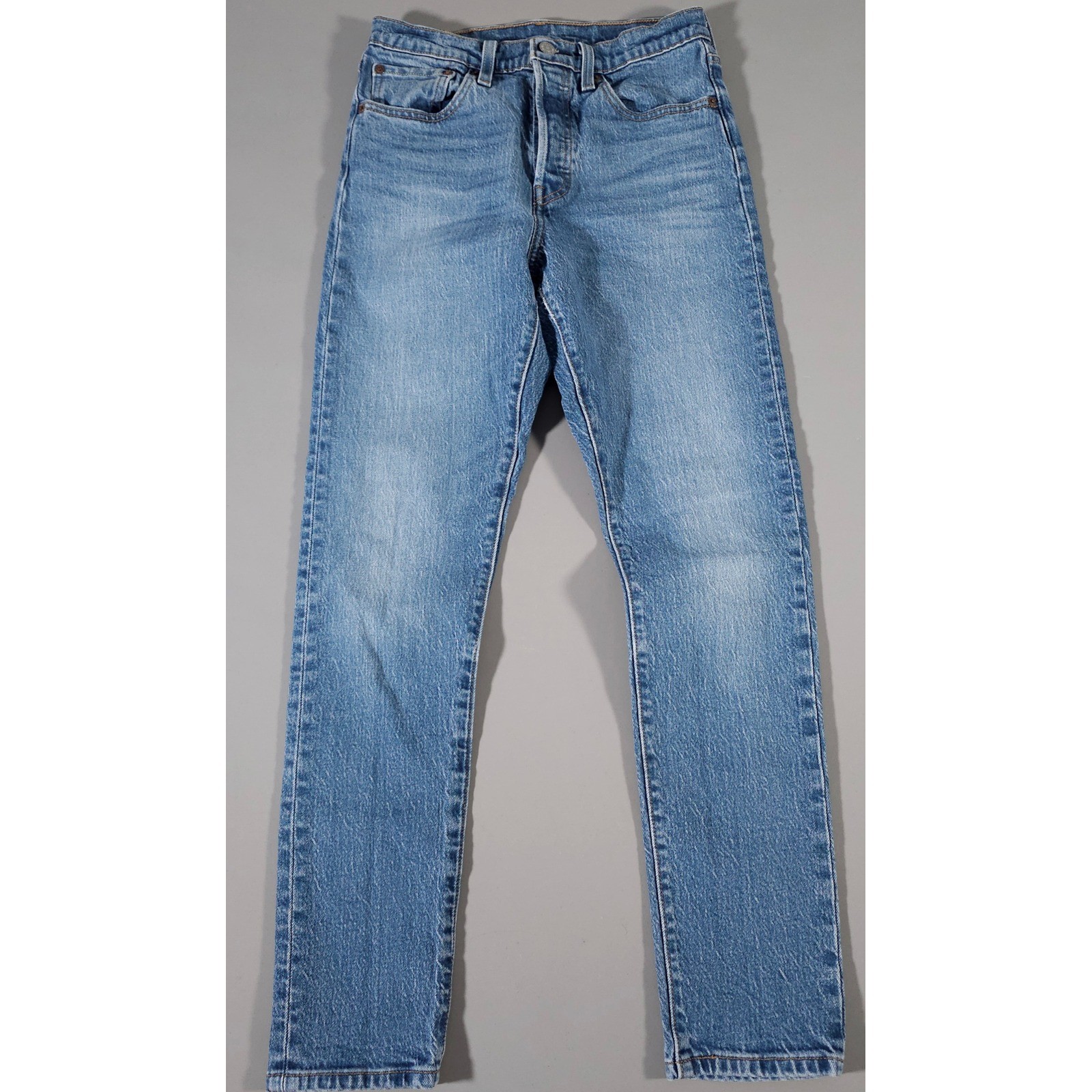Levi's 501 Original Fit Jeans Womens 27 Blue High Rise Button Fly Premium Big E