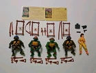 Vtg Set ALL 4 Turtles & April - 1988 TMNT  100% COMPLETE Don,Raph,Mike,Leo MINT