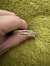 Child/Toddler Gold Bangle Bracelet Gold Tone 1.5 In Diameter