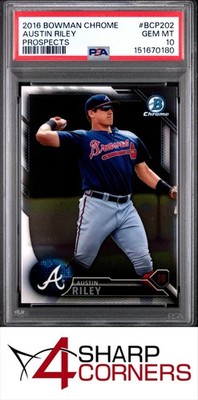 2016 BOWMAN CHROME PROSPECTS #BCP202 AUSTIN RILEY RC PSA 10