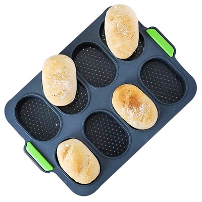 Silicone Baguette pan Mini Baking Tray Bread Crisping Hot Dog Molds Non-stick