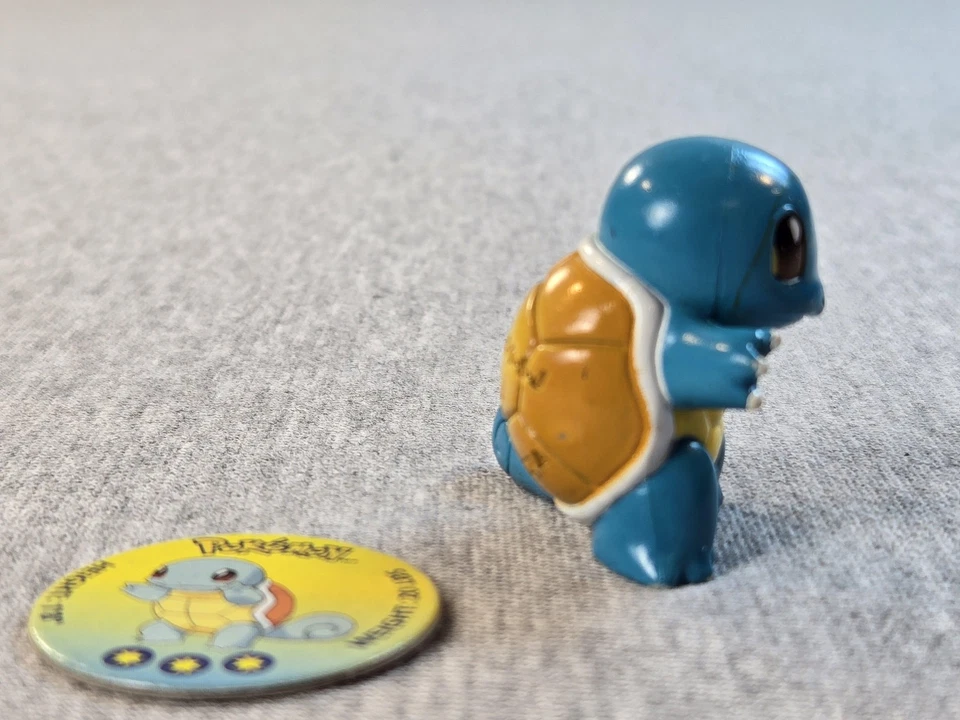 Figura de acción Tomy Pokemon Squirtle 1998 de colección con pog token Nintendo Foto 4 de 4