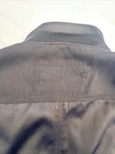 WHBM Jacket Sz 2 Black Military Full Zip Up Flap Pockets Utility - Picture 14 of 18