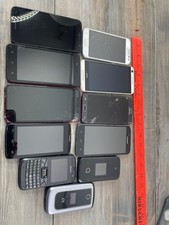Broken cell phone lot of 14 assorted