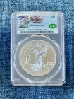 2016 AMERICAN SILVER EAGLE $1 CACG MS69 1oz SILVER CAC SIGNED
