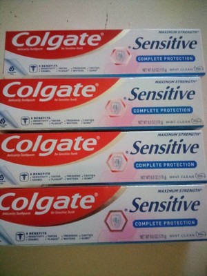 (4)Colgate Sensitive Complete Protection Toothpaste , 6 Oz Exp 10/27, 12/27