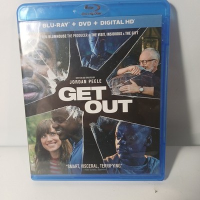 Blu Ray- Dvd 2017 psychological horror film Get Out.