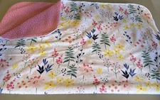 Cloud Island Target Wild Flower Pin Floral Sherpa Baby Blanket 30 x 40 Baby Girl