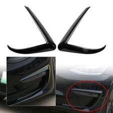 Auto Nebelscheinwerfer Augenbrauenabdeckung für Tesla Model 3 2017-22 Schwarz