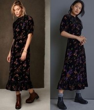 Anthropologie Othilia Laura Velvet Maxi Dress
