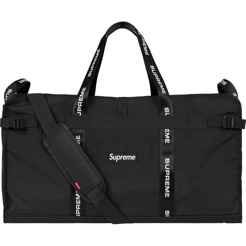FW22 Supreme Groß Haul Tragetasche Schwarz Einkaufstasche Duffle Wasserfest