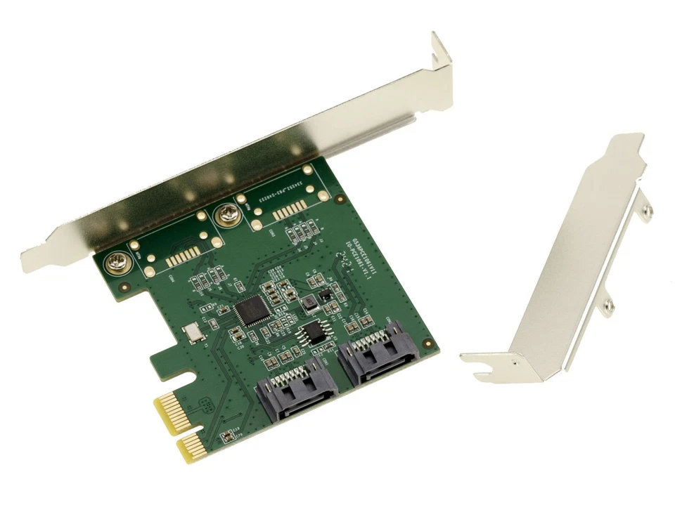 PCIe RAID SATA III Controller 6GB /// 2 Ports /// ASM1061R High Low Profile - Image 2 of 4