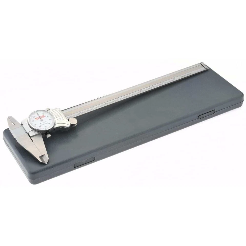SPI 0" to 12" Range, 0.001" Graduation, 0.1" per Rev. White Dial, 2.5" Jaw Le...