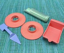 5 Easy Bake Oven Replacement Pieces Warming Pan Spatula Round Plate Plunger