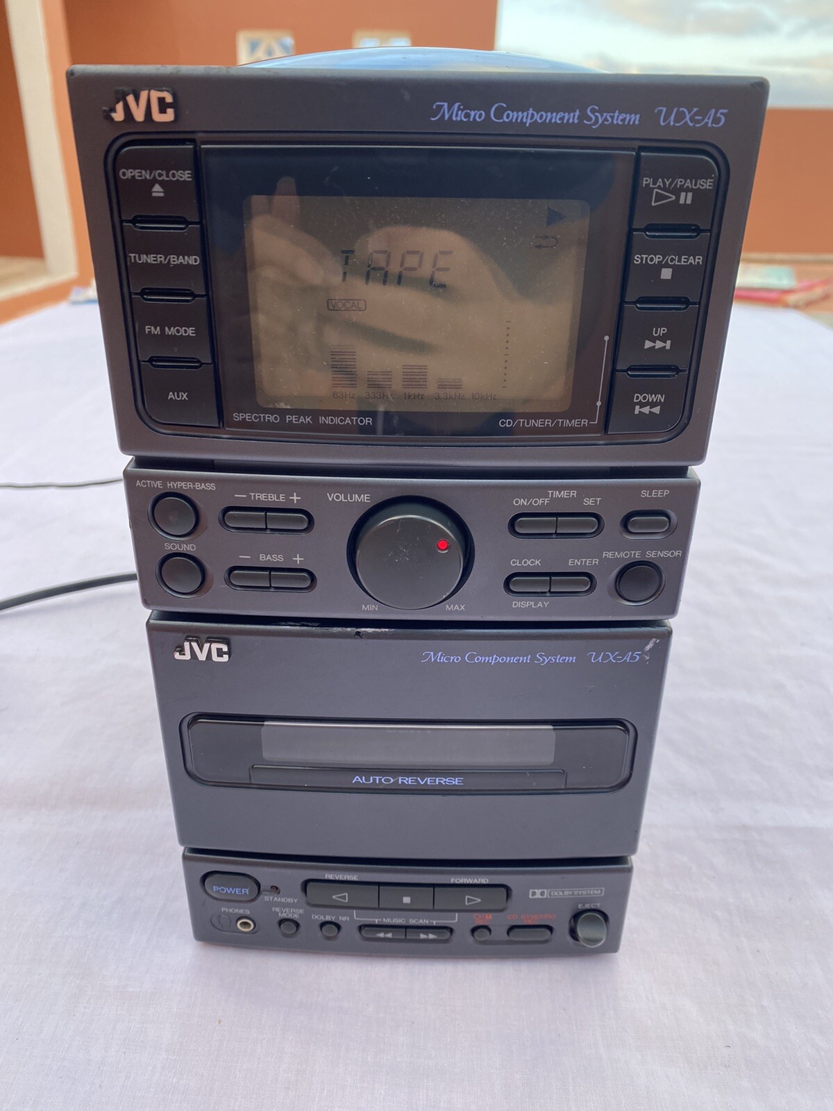 Vintage JVC UX-A5 Complete Micro Component System AM FM Stereo CD Tape ...
